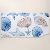 Serviette De Plage Coquillages Côtiers (Devant)