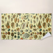 Serviette De Plage Coquillages de coquillages Mollusk Clam Élégant Ar (Devant)