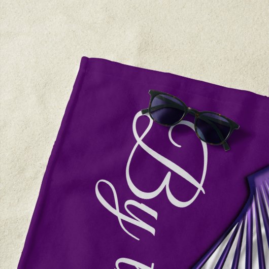 Serviette De Plage Coquillages de pourpre (En situation)