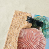 Serviette De Plage Coquillages des îles tropicales Eau Turquoise (En situation)