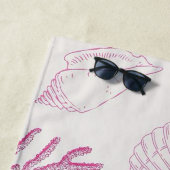 Serviette De Plage Coquillages d'été (En situation)
