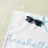 Serviette De Plage Coquillages d'été Étoile de mer de plage (En situation)