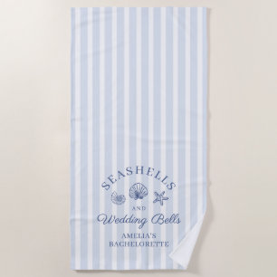 Serviette De Plage Coquillages et cloches de mariage Enterrement de v