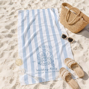 Serviette De Plage Coquillages et cloches de mariage Enterrement de v