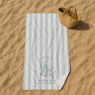 Serviette De Plage Coquillages et cloches de mariage Enterrement de v