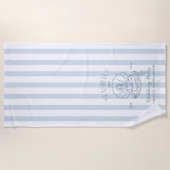 Serviette De Plage Coquillages et cloches de mariage EVJF sur la côte (Devant)