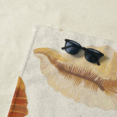Serviette De Plage Coquillages texturés (En situation)