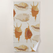 Serviette De Plage Coquillages texturés (Devant)