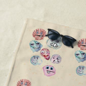 Serviette De Plage coquilles océaniques (En situation)