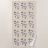 Serviette De Plage coquilles océaniques (Devant)