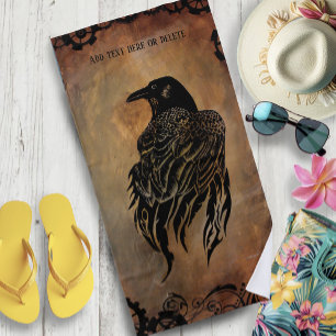 Serviette De Plage Corbeau