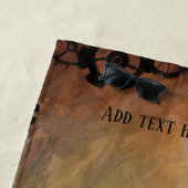 Serviette De Plage Corbeau (En situation)