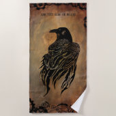 Serviette De Plage Corbeau (Devant)