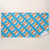 Serviette De Plage Corgi (Devant)