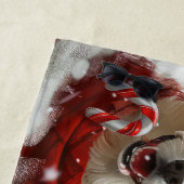 Serviette De Plage Corgi Chien Fête de Noël (En situation)
