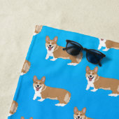Serviette De Plage Corgi gallois mignon (En situation)