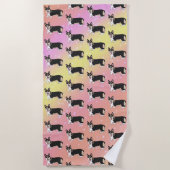Serviette De Plage Corgi gallois mignon (Devant)