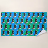 Serviette De Plage Corgi gallois mignon (Devant)