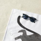 Serviette de plage Cornish Rex (En situation)