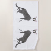 Serviette de plage Cornish Rex (Devant)