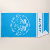 Serviette De Plage Correspondance de groupe de vacances sur plage per (Devant)