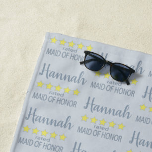 Serviette De Plage Cortège de Mariage & de Mariée 5 Étoiles Demoisell