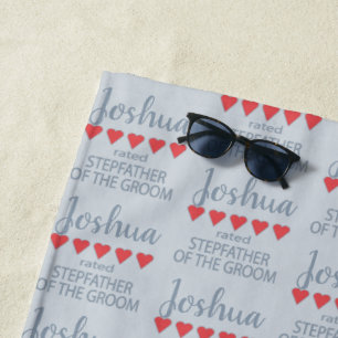 Serviette De Plage Cortège de mariage et de noce 5 Beau-père du marié