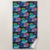 SERVIETTE DE PLAGE COSMIC VOYAGER (Devant)