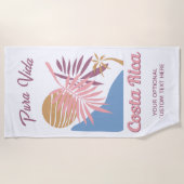 Serviette De Plage Costa Rica Moto Pura Vida (Devant)