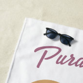 Serviette De Plage Costa Rica Moto Pura Vida (En situation)