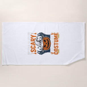 Serviette De Plage Costume d'Halloween effrayant Chapeau de sorcière