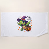 Serviette De Plage Costume Tortue Halloween Tortue Hommes Femmes Enfa (Devant)