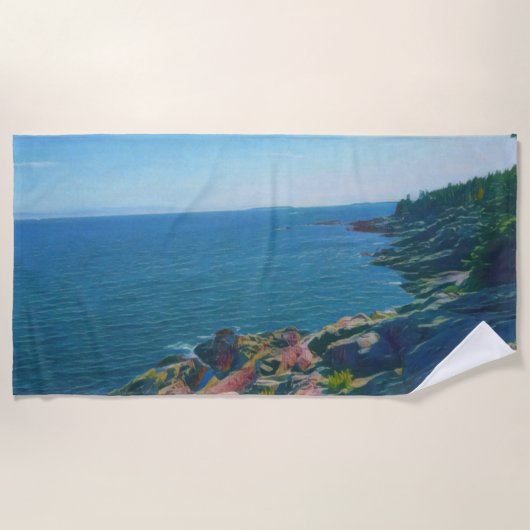 Serviette De Plage Côte acadienne (Devant)