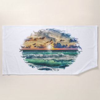 Serviette De Plage Coucher de soleil