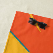 Serviette de plage Coucher de soleil céleste (En situation)