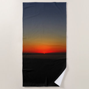 Serviette De Plage Coucher de soleil dans l'eau