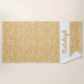 Serviette De Plage Coucher de soleil Ditzy Floral (Devant)