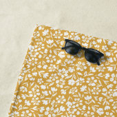 Serviette De Plage Coucher de soleil Ditzy Floral (En situation)