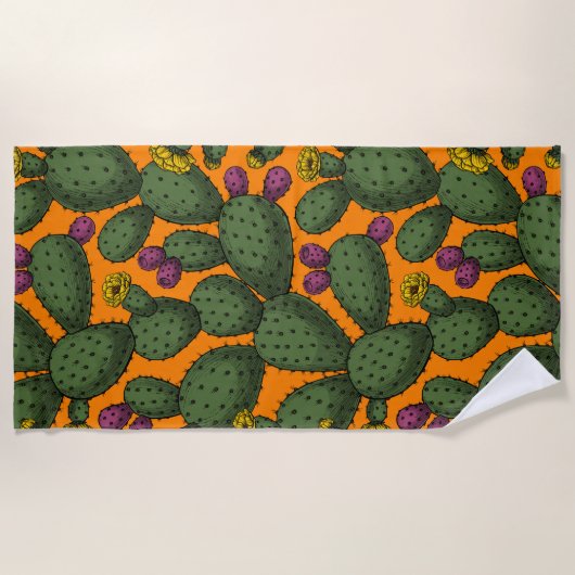 Serviette De Plage coucher de soleil du désert (Devant)