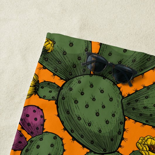 Serviette De Plage coucher de soleil du désert (En situation)