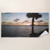 Serviette De Plage Coucher De Soleil Sur La Plage (Devant)