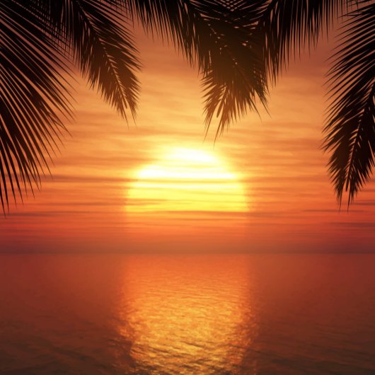 Serviette De Plage Coucher de soleil sur l'Ocean Beach Towel