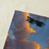 Serviette De Plage Coucher de soleil sur une belle plage (En situation)