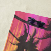 Serviette De Plage Coucher de soleil tropical (En situation)