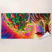 Serviette De Plage Coucher du soleil (Devant)