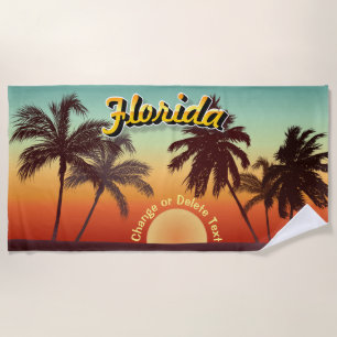 Serviette De Plage Coucher du soleil de la Floride