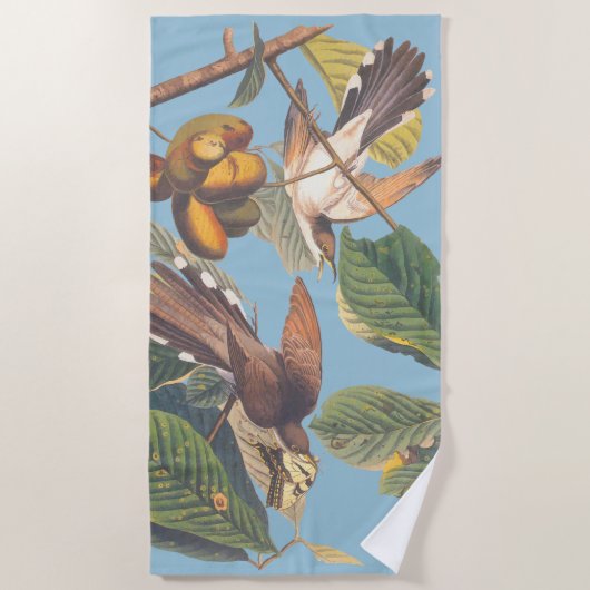 Serviette De Plage Coucou à bec jaune Audubon (Devant)