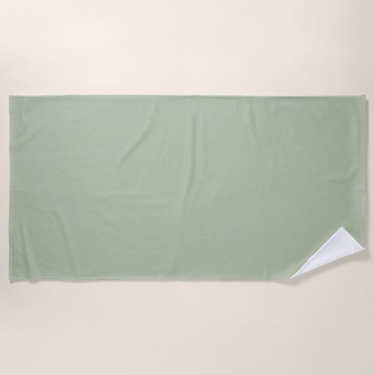 Serviette De Plage Couleur claire et verte (Devant)