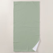 Serviette De Plage Couleur claire et verte (Devant)