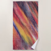 Serviette de plage couleur coucher de soleil Abstr (Devant)